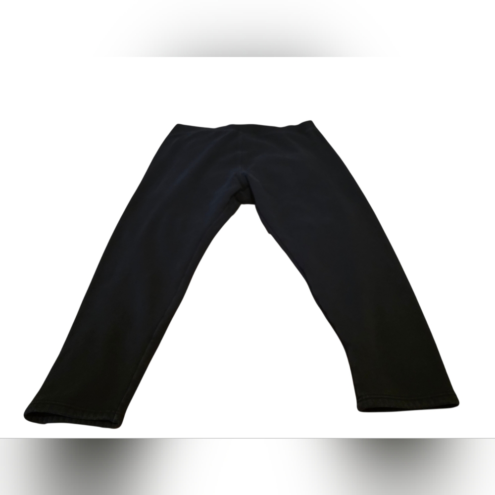 Zerdocean Black Fleece Lined Leggings Size 4X Plus EUC